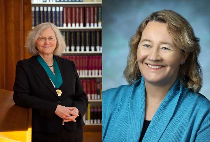 Elizabeth Blackburn and Carolyn Widney Greider won the Nobel Prize for the discovery of telomerase. Credit - Left: Science History Institute; Right: Keith Weller Elizabeth Blackburn and Carolyn Widney Greider